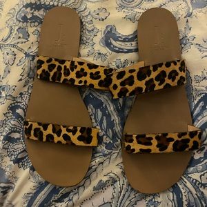 J. Crew Leopard Sandals